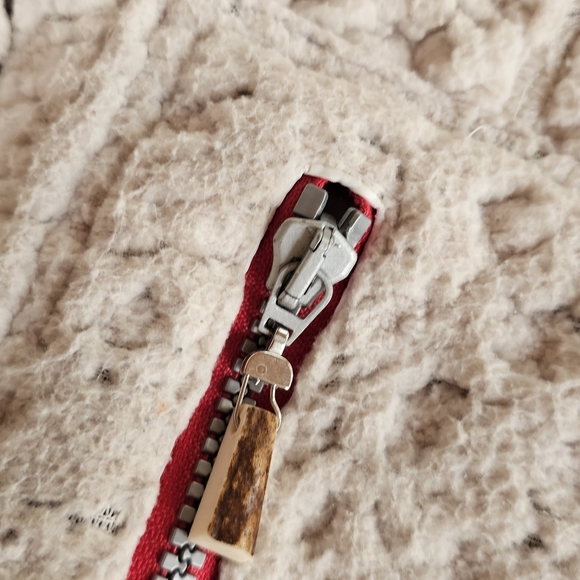 Austrian skiwear company Almgwand reversible ski jacket/ fleece & navy polkdot - Picture 9 of 16